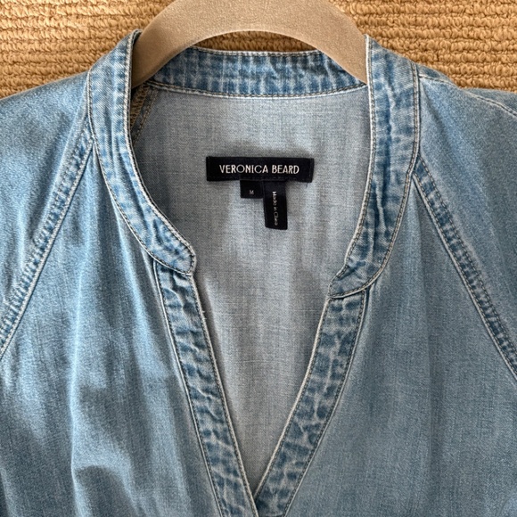 Veronica Beard Jean Kanika Belted Denim Dress - M - Picture 9 of 11